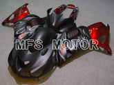 Kawasaki NINJA ZX14R 2006-2011 Injection ABS Fairing - Flame - Black Red Matte - MFS6084